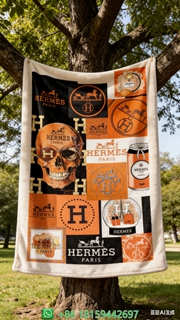 Hermes Throw Blankets